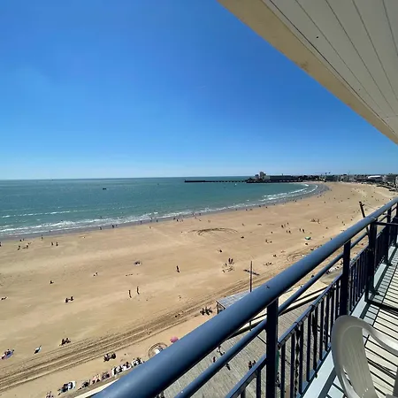 Apartment Face Ocean : T3 Au 9eme Avec Balcon-terrasse, Centre Et Ville, Confort - Fr-1-92-645 *